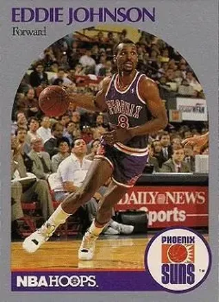 1990-91 Hoops #237 - Eddie Johnson - Phoenix Suns