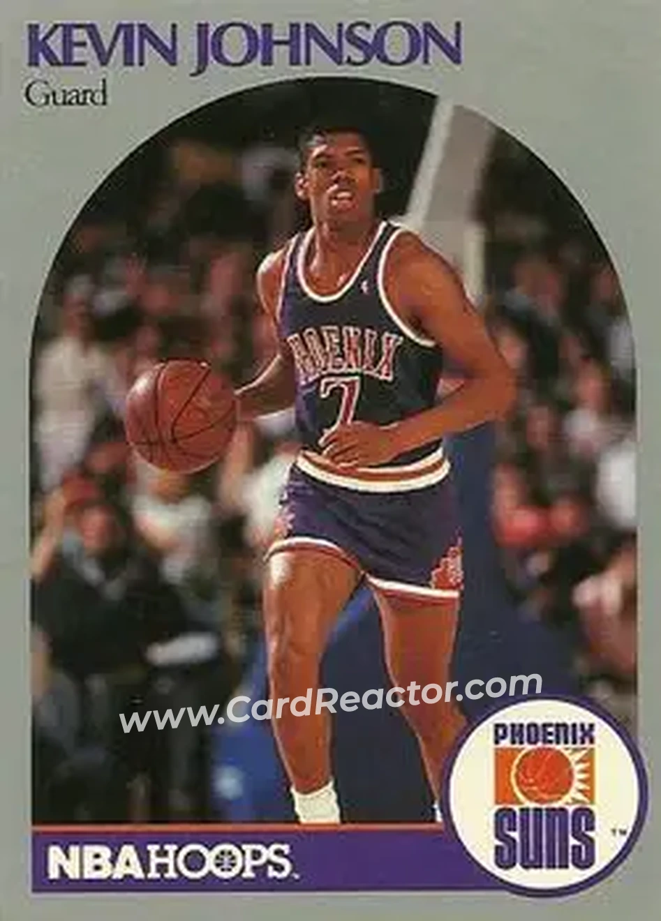 1990-91 Hoops #238 - Kevin Johnson - Phoenix Suns - Front