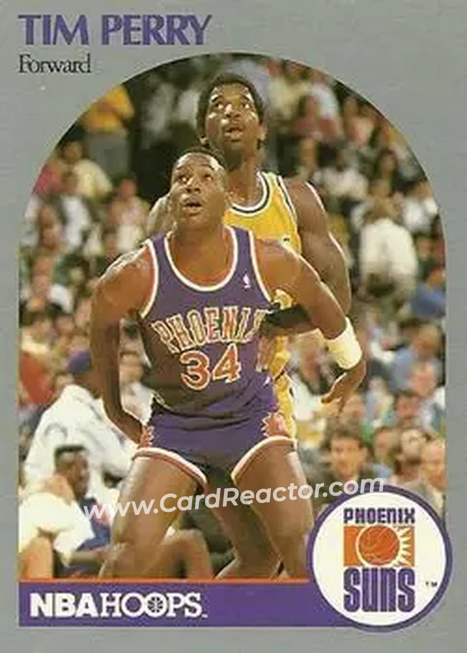 1990-91 Hoops #240 - Tim Perry - Phoenix Suns - Front 1990-91 Hoops #240 - Tim Perry - Phoenix Suns - Front
