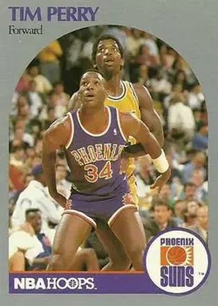 1990-91 Hoops #240 - Tim Perry - Phoenix Suns