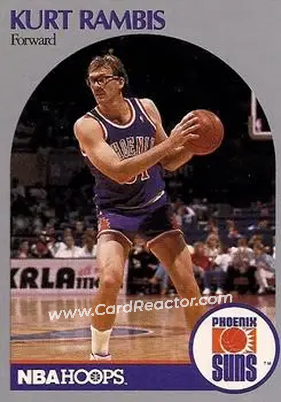 1990-91 Hoops #241 - Kurt Rambis - Phoenix Suns - Front