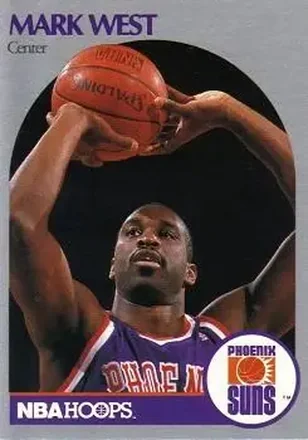1990-91 Hoops #242 - Mark West - Phoenix Suns