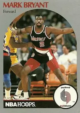1990-91 Hoops #243 - Mark Bryant - Portland Trail Blazers