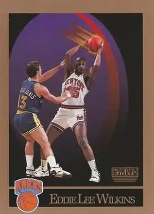 1990-91 SkyBox #196 - Eddie Lee Wilkins - New York Knicks
