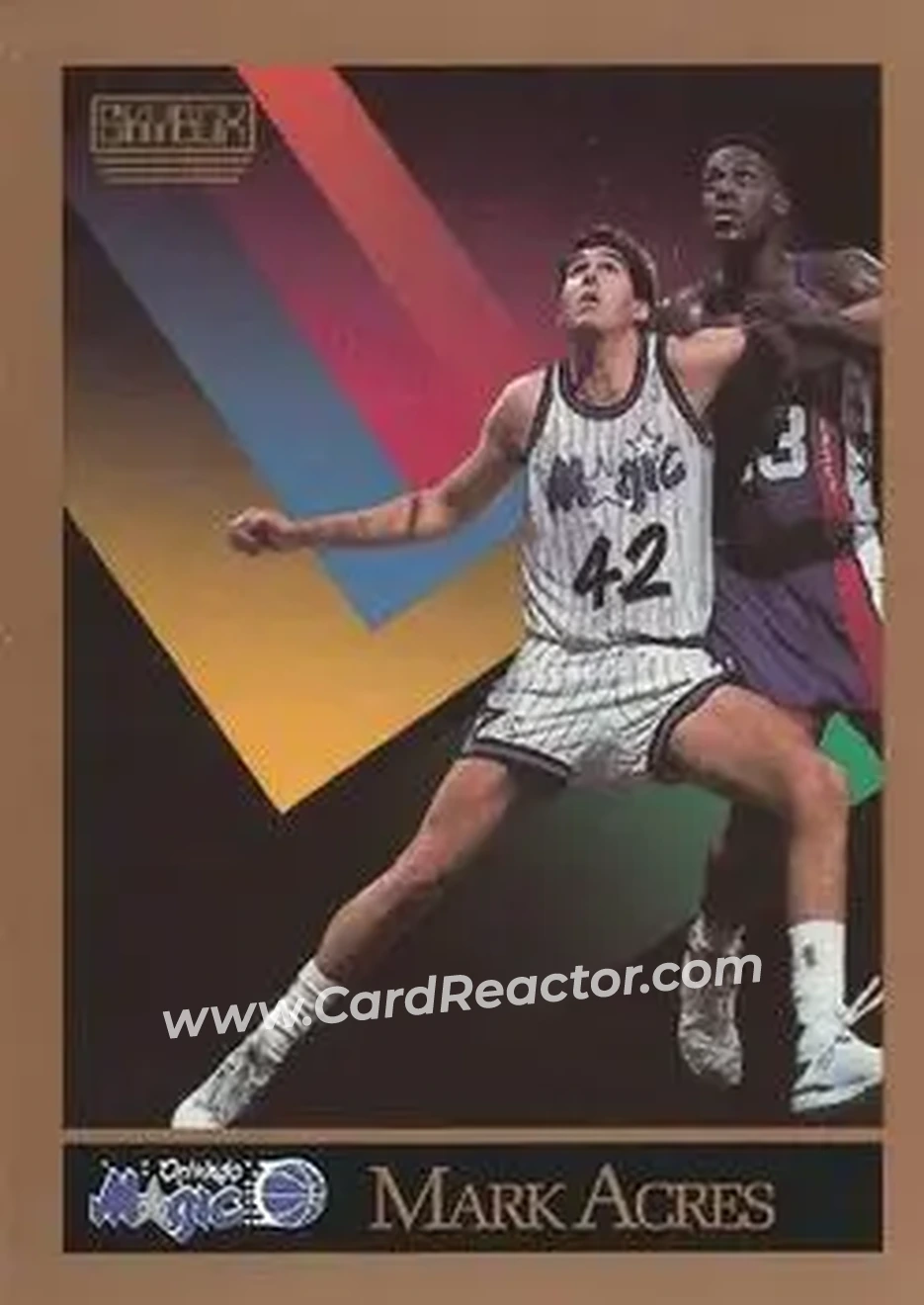 1990-91 SkyBox #198 - Mark Acres - Orlando Magic - Front