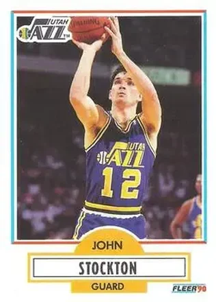 1990-91 Fleer #189 - John Stockton - Utah Jazz