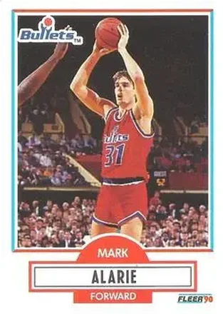 1990-91 Fleer #190 - Mark Alarie - Washington Bullets