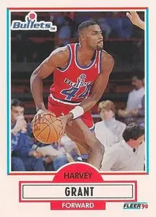 1990-91 Fleer #192 - Harvey Grant - Washington Bullets 1990-91 Fleer #192 - Harvey Grant - Washington Bullets
