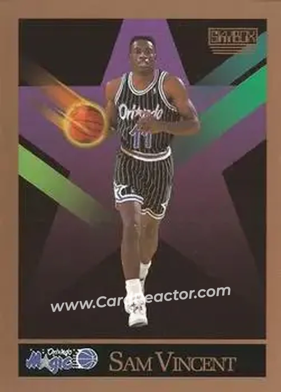 1990-91 SkyBox #209 - Sam Vincent - Orlando Magic - Front