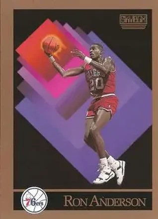1990-91 SkyBox #210 - Ron Anderson - Philadelphia 76ers