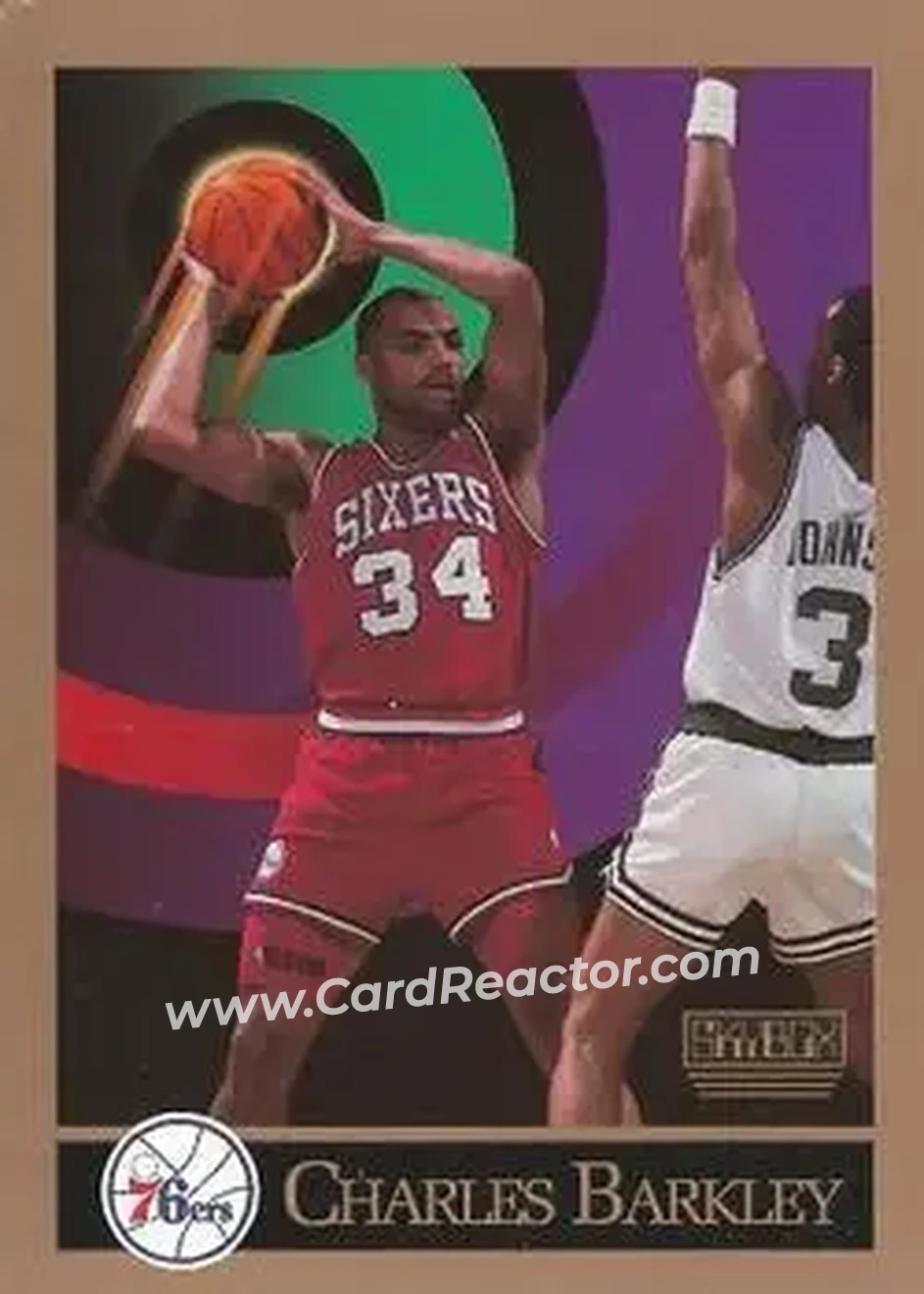 1990-91 SkyBox #211 - Charles Barkley - Philadelphia 76ers - Front