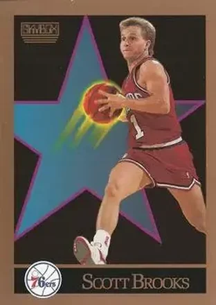 1990-91 SkyBox #212 - Scott Brooks - Philadelphia 76ers