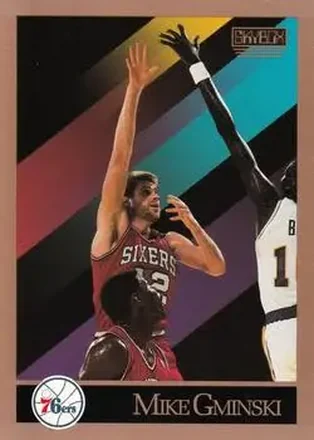 1990-91 SkyBox #215 - Mike Gminski - Philadelphia 76ers