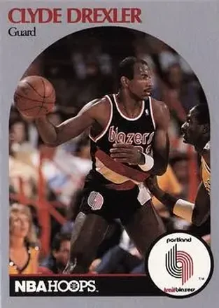 1990-91 Hoops #245 - Clyde Drexler - Portland Trail Blazers