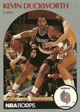1990-91 Hoops #246 - Kevin Duckworth - Portland Trail Blazers