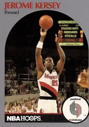 1990-91 Hoops #247 - Jerome Kersey - Portland Trail Blazers
