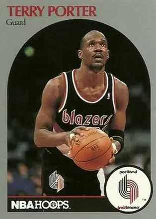 1990-91 Hoops #249 - Terry Porter - Portland Trail Blazers