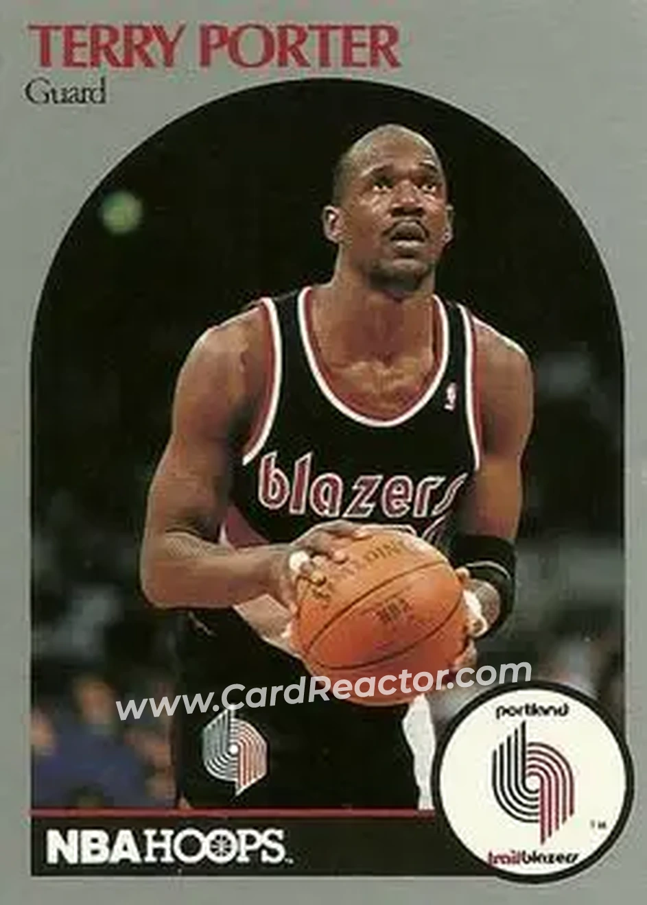 1990-91 Hoops #249 - Terry Porter - Portland Trail Blazers - Front