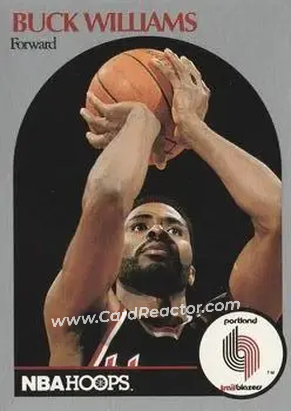 1990-91 Hoops #251 - Buck Williams - Portland Trail Blazers - Front
