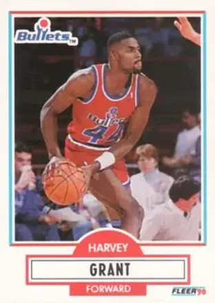 1990-91 Fleer #192 - Harvey Grant - Washington Bullets
