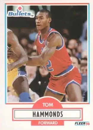 1990-91 Fleer #193 - Tom Hammonds - Washington Bullets 1990-91 Fleer #193 - Tom Hammonds - Washington Bullets