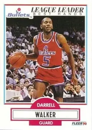 1990-91 Fleer #196 - Darrell Walker - Washington Bullets