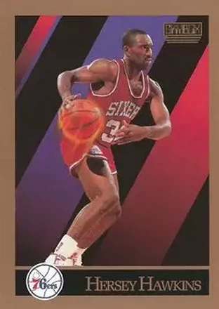 1990-91 SkyBox #216 - Hersey Hawkins - Philadelphia 76ers