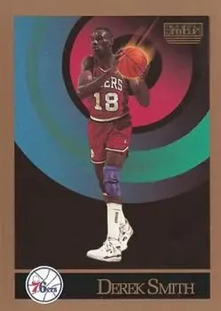 1990-91 SkyBox #218 - Derek Smith - Philadelphia 76ers 1990-91 SkyBox #218 - Derek Smith - Philadelphia 76ers