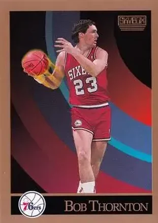 1990-91 SkyBox #219 - Bob Thornton - Philadelphia 76ers