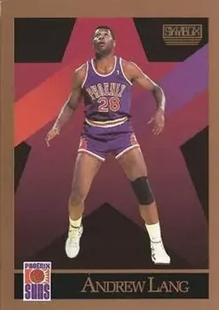 1990-91 SkyBox #225 - Andrew Lang - Phoenix Suns