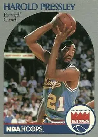 1990-91 Hoops #260 - Harold Pressley - Sacramento Kings
