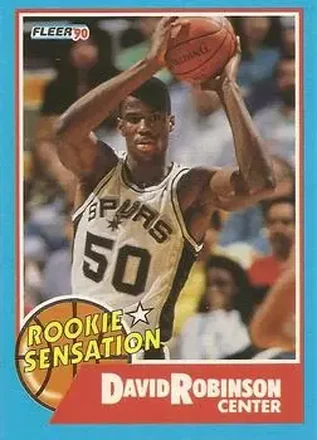 1990-91 Fleer - Rookie Sensations #1 - David Robinson - San Antonio Spurs