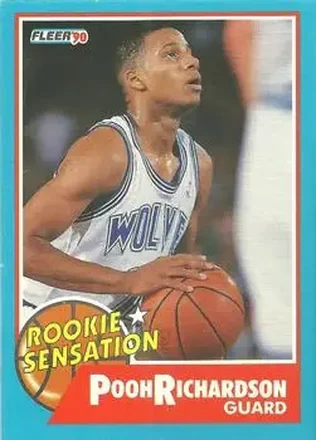 1990-91 Fleer - Rookie Sensations #6 - Pooh Richardson - Minnesota Timberwolves