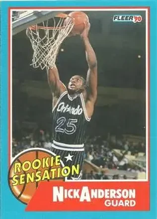 1990-91 Fleer - Rookie Sensations #7 - Nick Anderson - Orlando Magic
