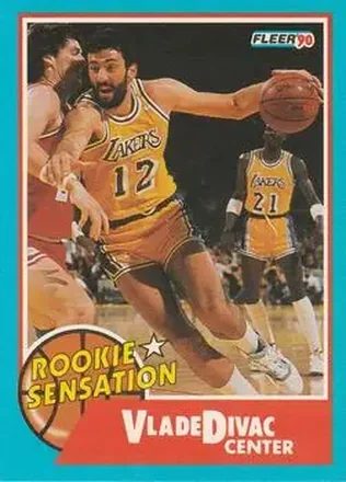 1990-91 Fleer - Rookie Sensations #9 - Vlade Divac - Los Angeles Lakers