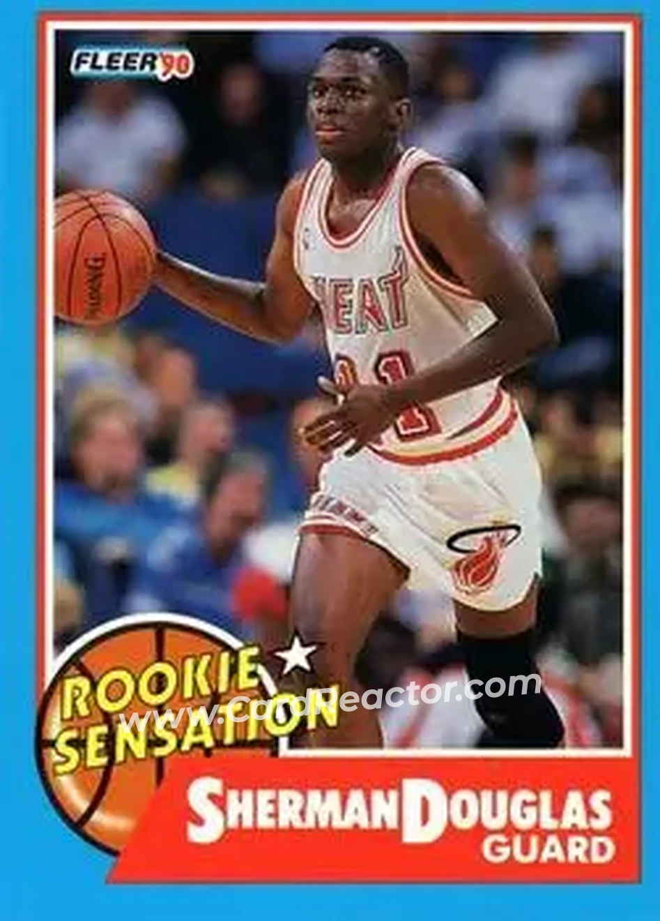 1990-91 Fleer - Rookie Sensations #10 - Sherman Douglas - Miami Heat - Front