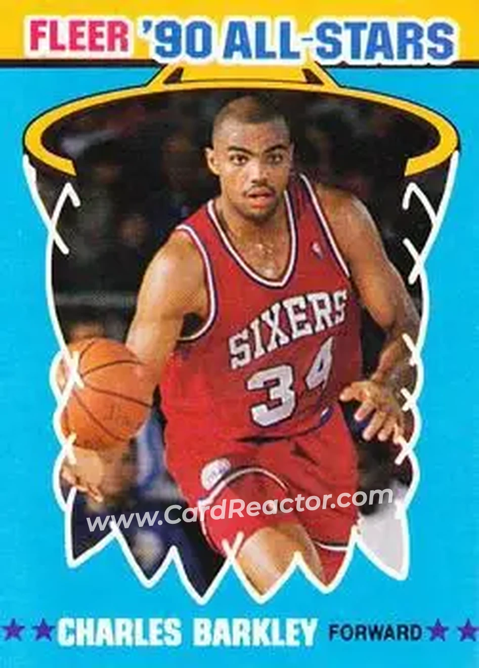 1990-91 Fleer - All-Stars #1 - Charles Barkley - Philadelphia 76ers - Front