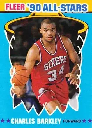 1990-91 Fleer - All-Stars #1 - Charles Barkley - Philadelphia 76ers