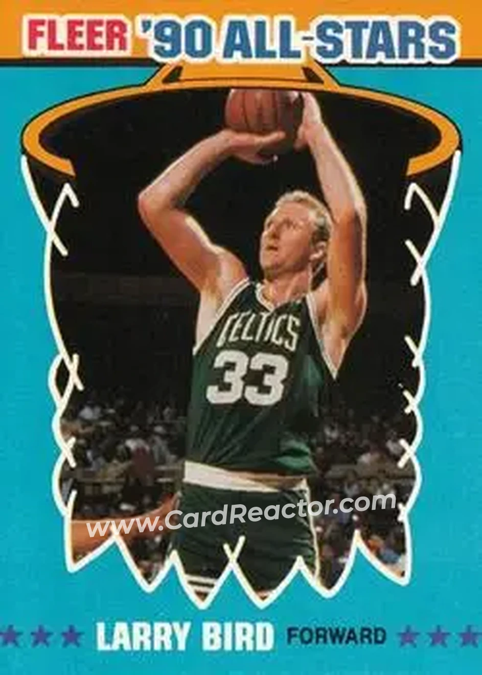 1990-91 Fleer - All-Stars #2 - Larry Bird - Boston Celtics - Front