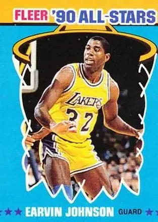 1990-91 Fleer - All-Stars #4 - Magic Johnson - Los Angeles Lakers