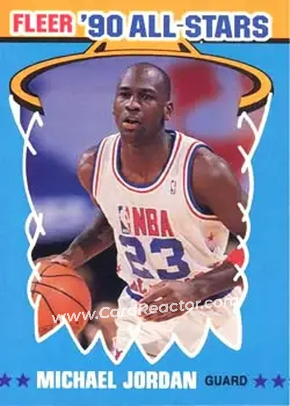 1990-91 Fleer - All-Stars #5 - Michael Jordan - Chicago Bulls - Front