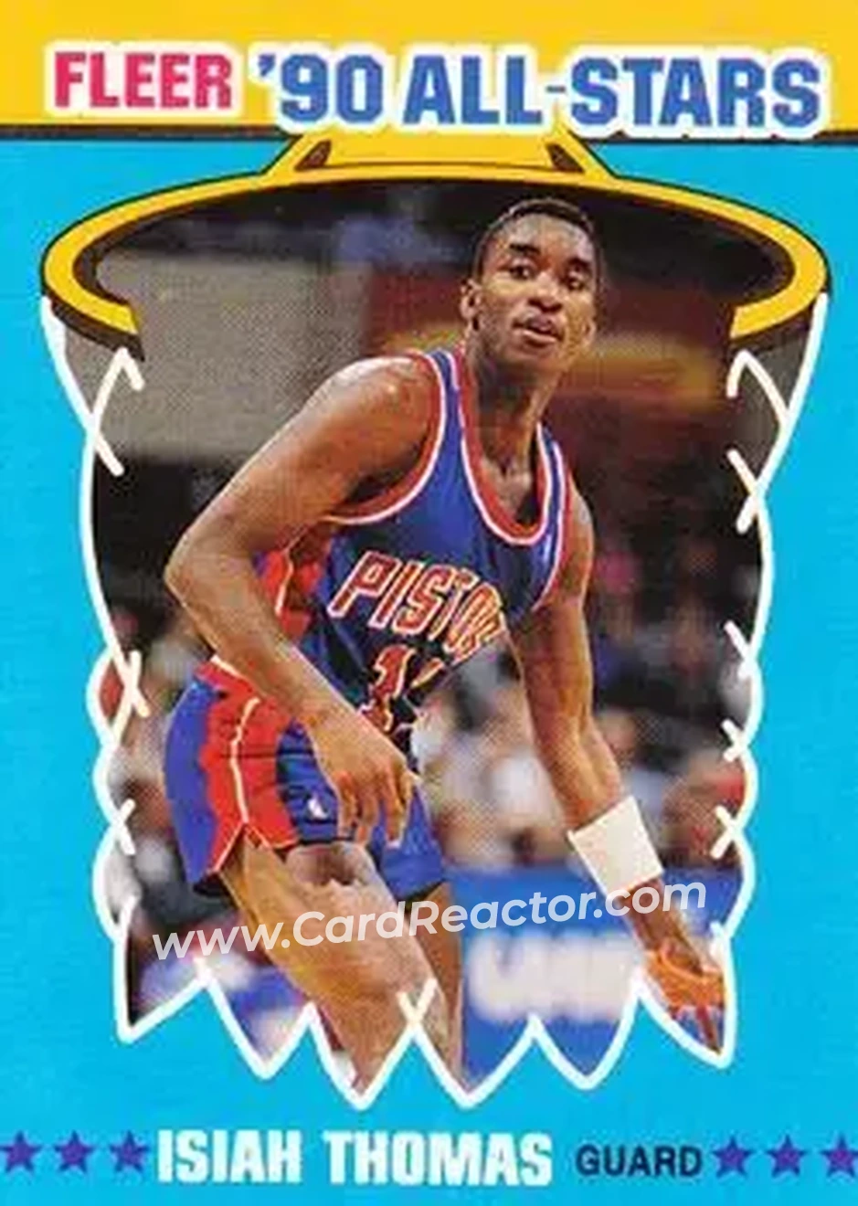 1990-91 Fleer - All-Stars #6 - Isiah Thomas - Detroit Pistons - Front