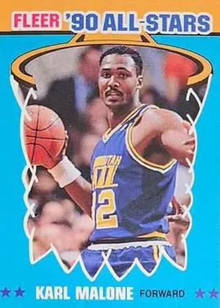 1990-91 Fleer - All-Stars #7 - Karl Malone - Utah Jazz