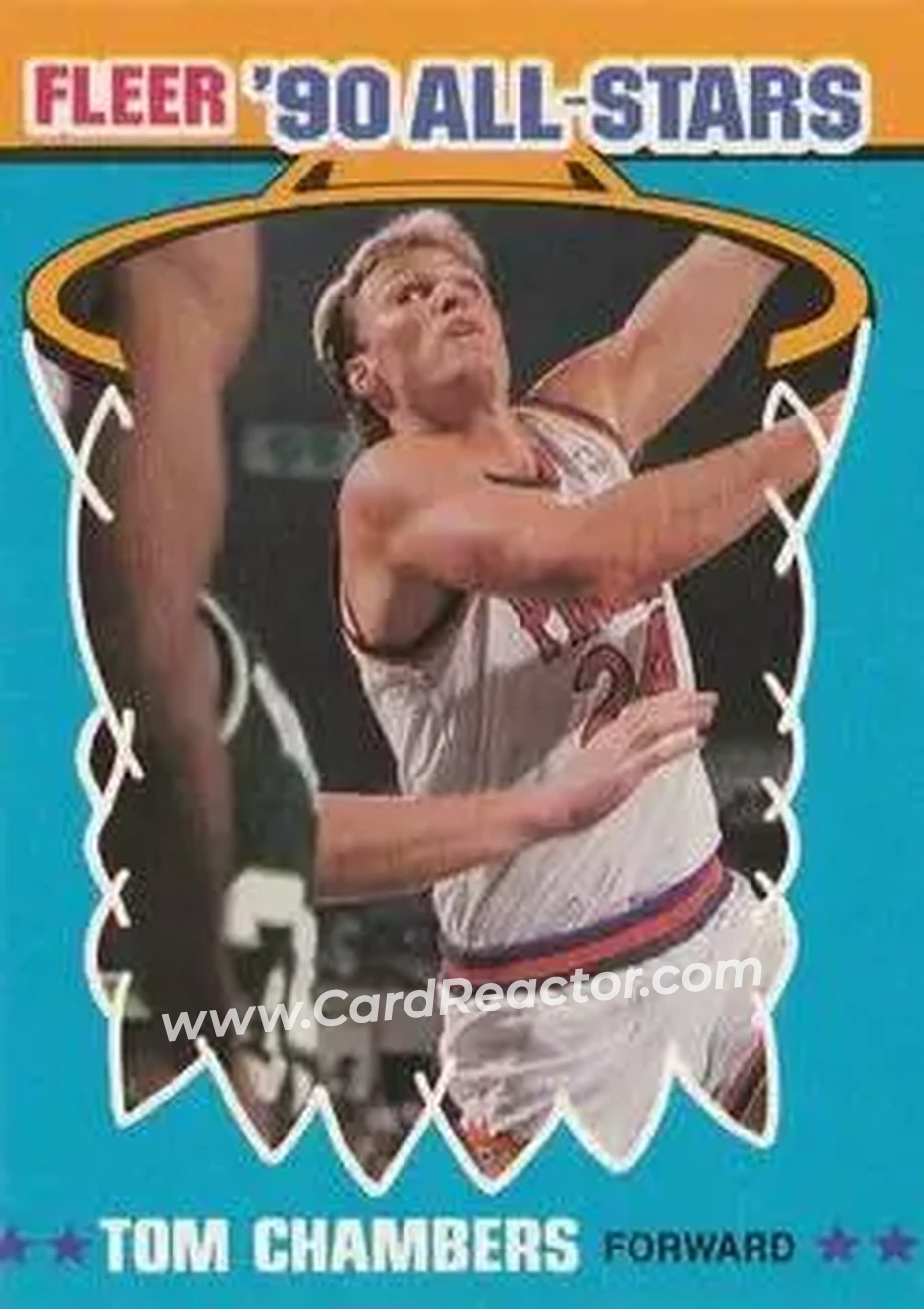 1990-91 Fleer - All-Stars #8 - Tom Chambers - Phoenix Suns - Front