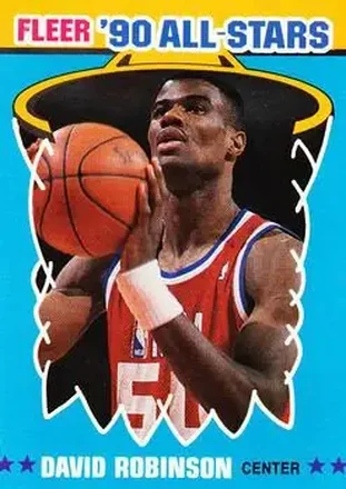 1990-91 Fleer - All-Stars #10 - David Robinson - San Antonio Spurs