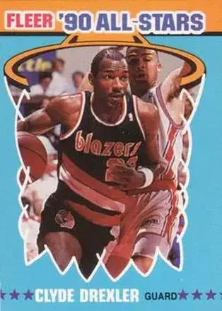 1990-91 Fleer - All-Stars #11 - Clyde Drexler - Portland Trail Blazers