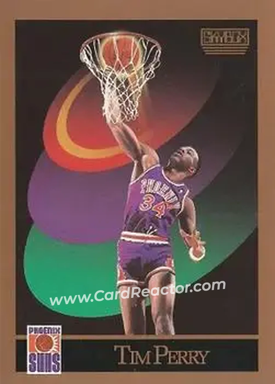 1990-91 SkyBox #228 - Tim Perry - Phoenix Suns - Front