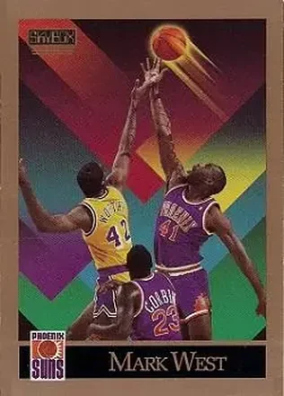 1990-91 SkyBox #230 - Mark West - Phoenix Suns