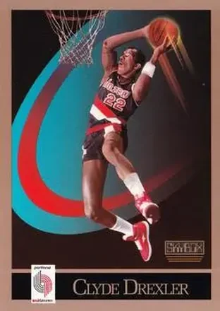 1990-91 SkyBox #233 - Clyde Drexler - Portland Trail Blazers