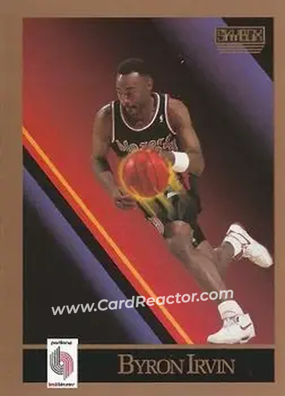 1990-91 SkyBox #235 - Byron Irvin - Portland Trail Blazers - Front